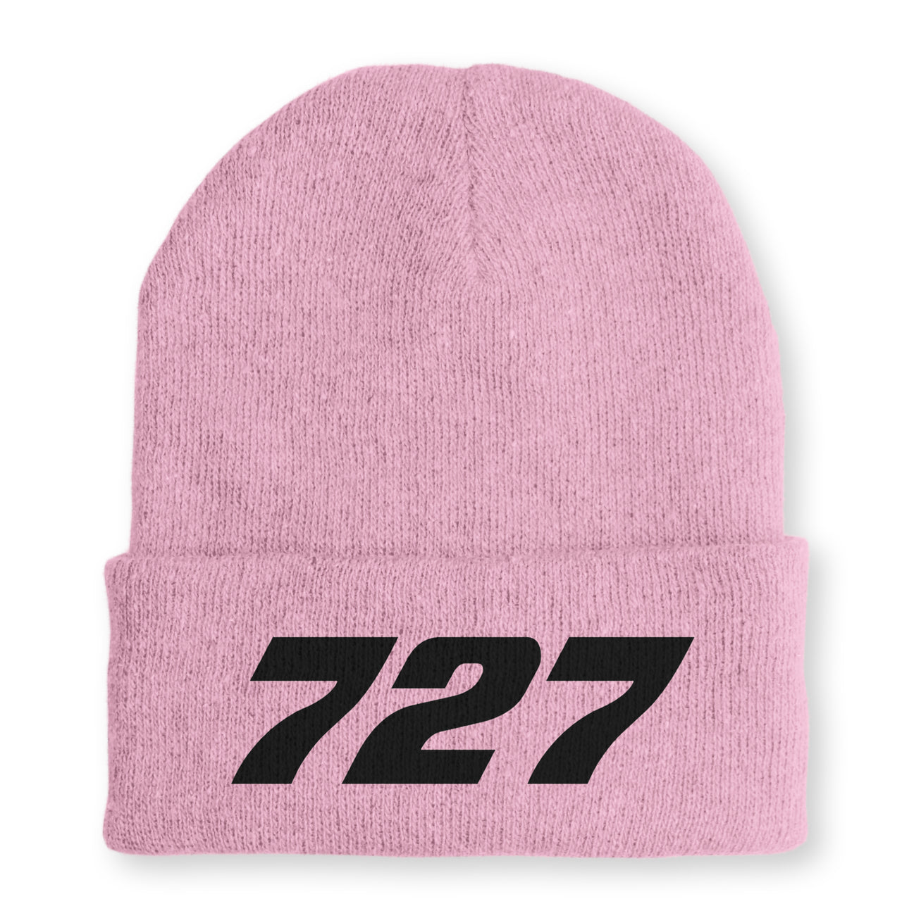 727 Flat Text Embroidered Beanies