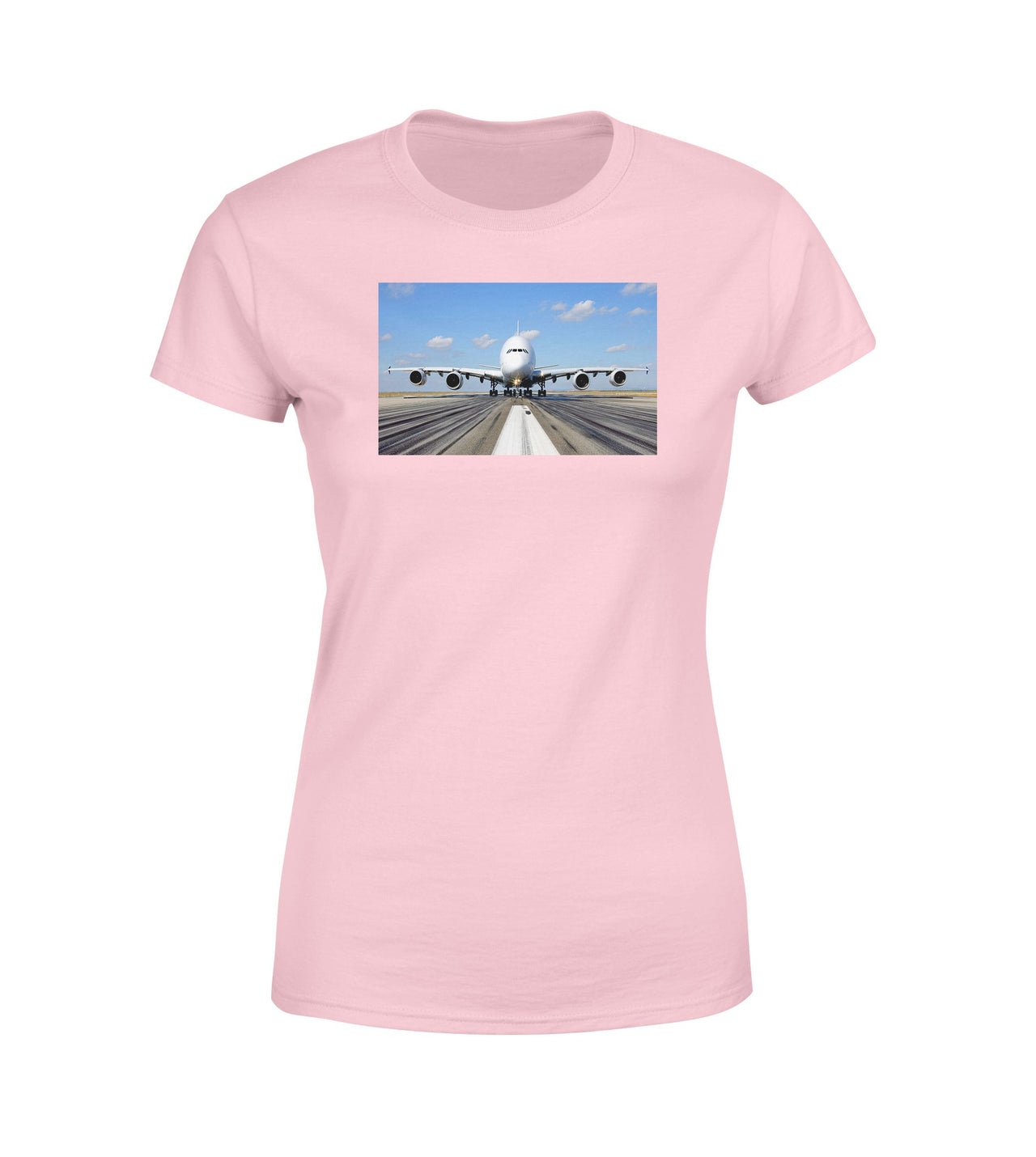 Mighty Airbus A380 Designed Women T-Shirts