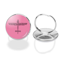 Thumbnail for Propeller Shape Aviation Alphabet Designed Rings