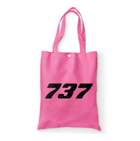 Thumbnail for 737 Flat Text Designed Tote Bags