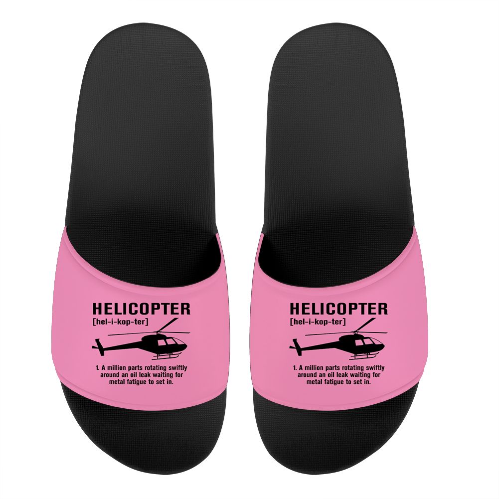 Helicopter [Noun] Designed Sport Slippers