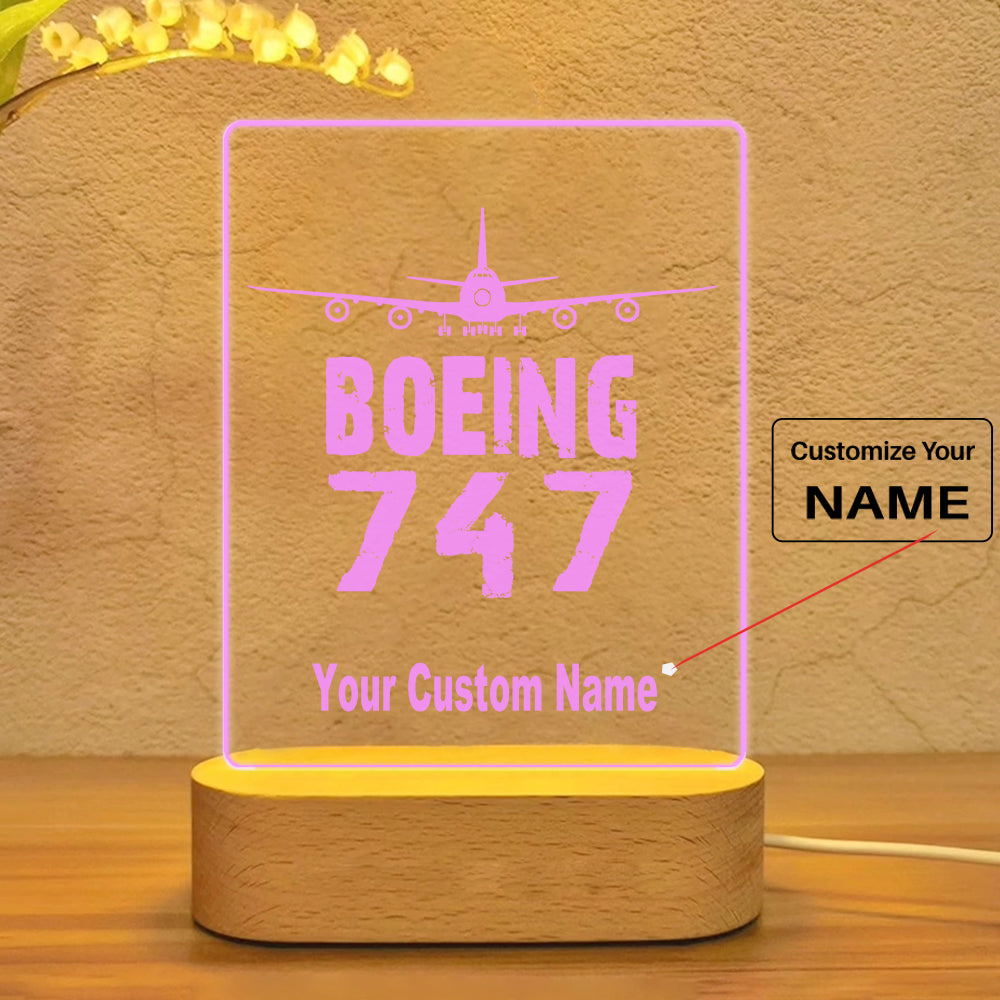 Boeing 747 & Plane Designed Night Lamp