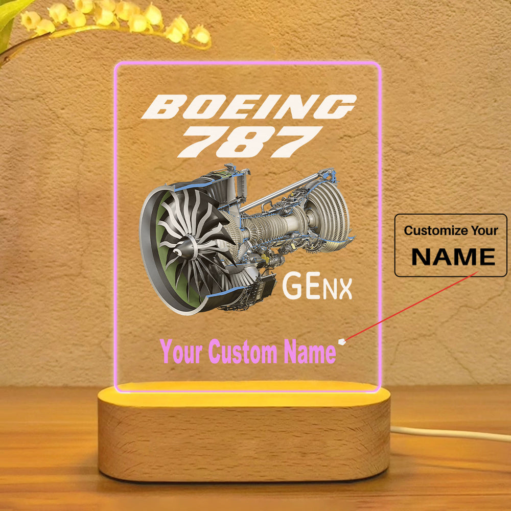 Boeing 787 & GENX Engine Designed Night Lamp