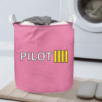 Thumbnail for Pilot & Stripes (4 Lines) Designed Laundry Baskets