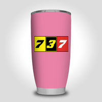 Thumbnail for Flat Colourful 737 Designed Tumbler Travel Mugs