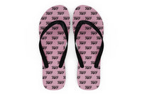 Thumbnail for Boeing 787 & Text Designed Slippers (Flip Flops)