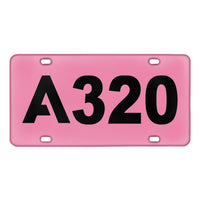 Thumbnail for A320 Flat Text Designed Metal (License) Plates