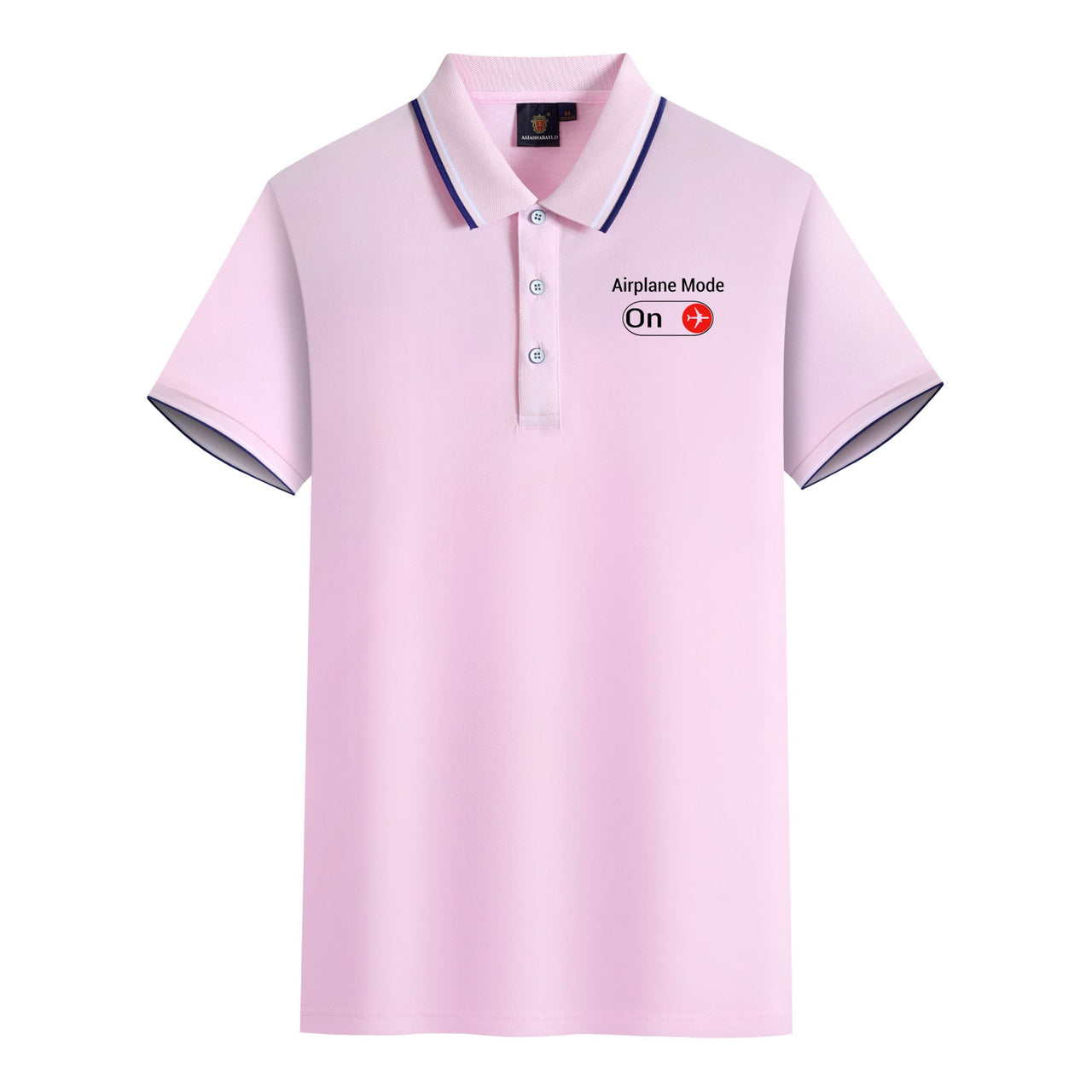 Airplane Mode On Designed Stylish Polo T-Shirts