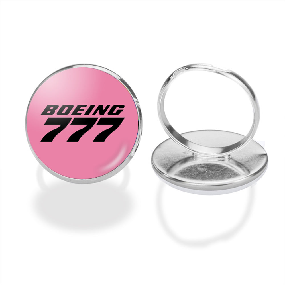 Boeing 777 & Text Designed Rings