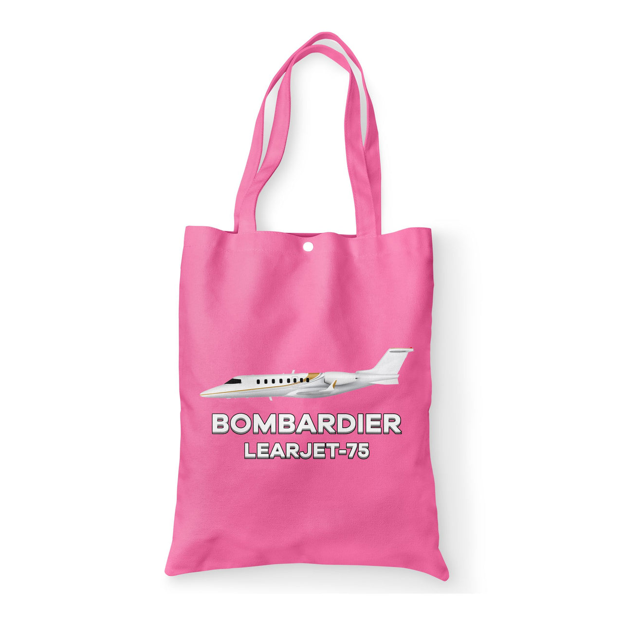 The Bombardier Learjet 75 Designed Tote Bags
