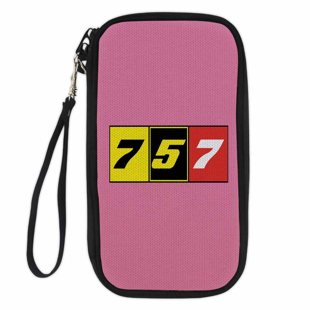 Flat Colourful 757 Designed Travel Cases & Wallets