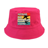 Thumbnail for Husband & Dad & Aircraft Mechanic & Legend Designed Summer & Stylish Hats