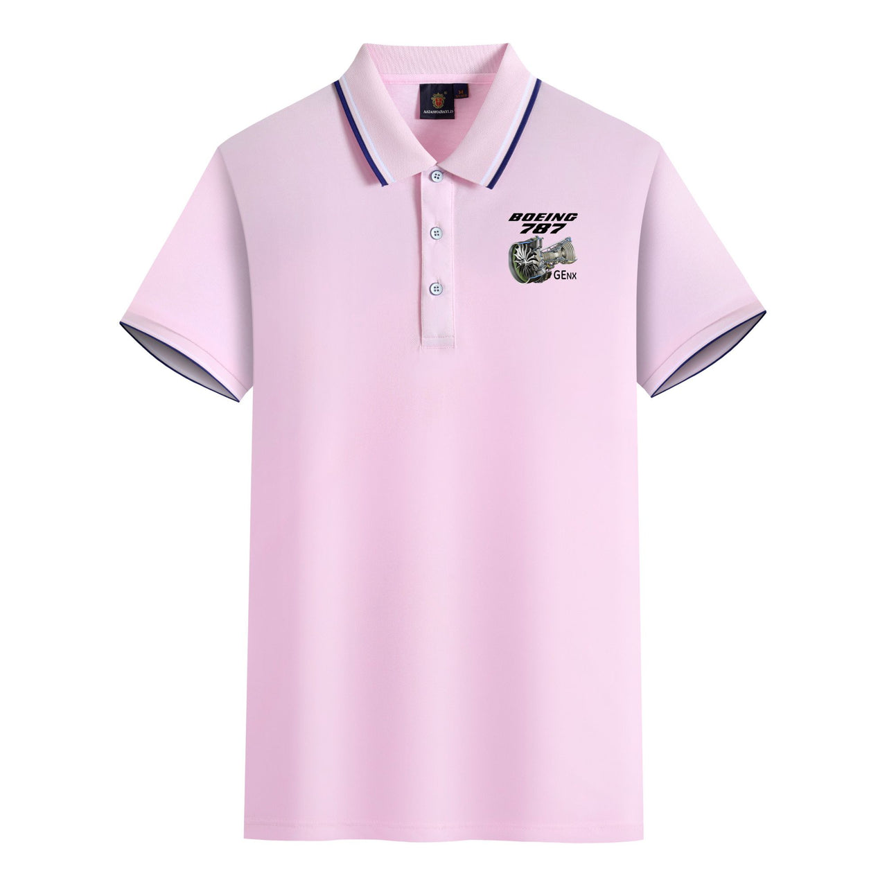 Boeing 787 & GENX Engine Designed Stylish Polo T-Shirts