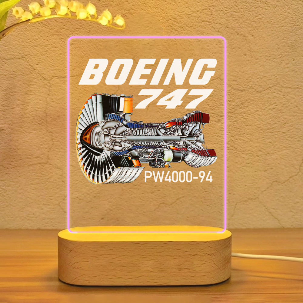 Boeing 747 & PW4000-94 Engine Designed Night Lamp