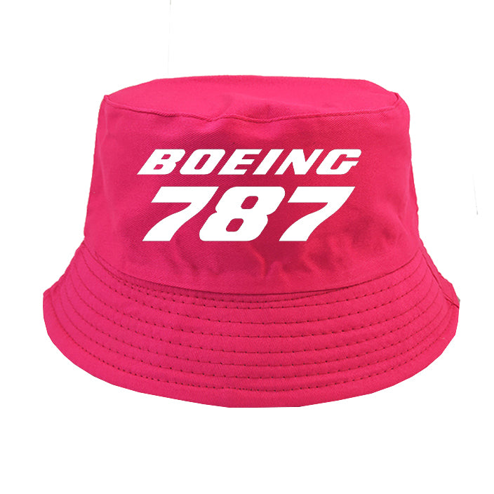 Boeing 787 & Text Designed Summer & Stylish Hats