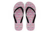 Thumbnail for Super Boeing 737+Text Designed Slippers (Flip Flops)