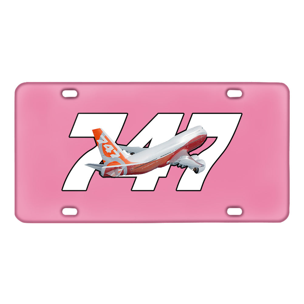 Super Boeing 747 Intercontinental Designed Metal (License) Plates