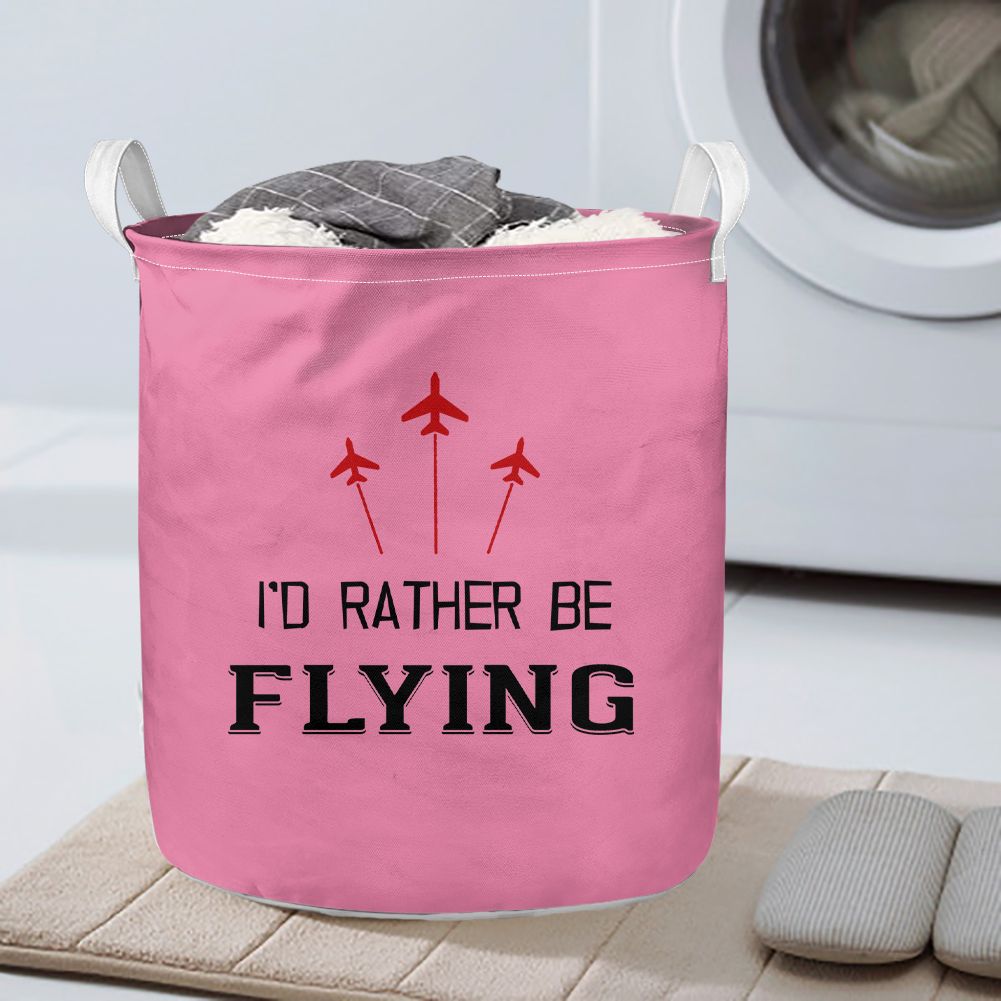 I'D Rather Be Flying Designed Laundry Baskets