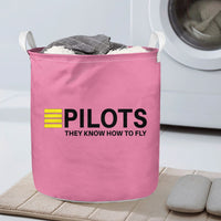 Thumbnail for Pilots They Know How To Fly Designed Laundry Baskets