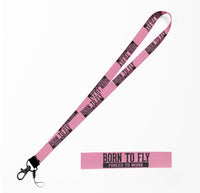 Thumbnail for Born To Fly Forced To Work Designed Lanyard & ID Holders