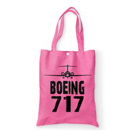Thumbnail for Boeing 717 & Plane Designed Tote Bags