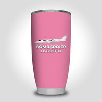 Thumbnail for The Bombardier Learjet 75 Designed Tumbler Travel Mugs