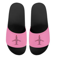 Thumbnail for Airplane Shape Aviation Alphabet Designed Sport Slippers