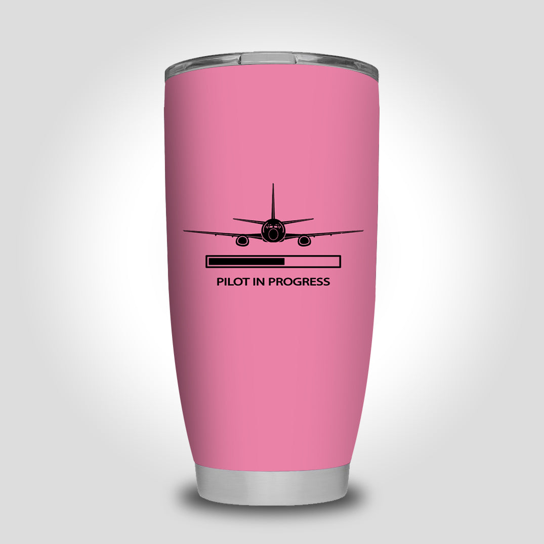 Pilot In Progress Designed Tumbler Travel Mugs