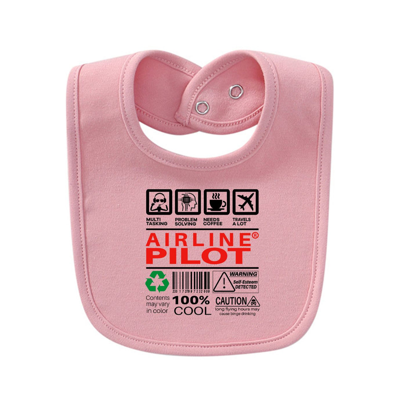 Airline Pilot Label Designed Baby Saliva & Feeding Towels