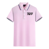 Thumbnail for Boeing 727 & Text Designed Stylish Polo T-Shirts