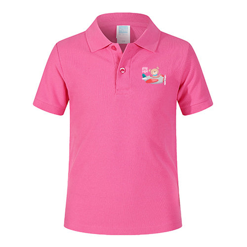Little Pilot Designed Children Polo T-Shirts