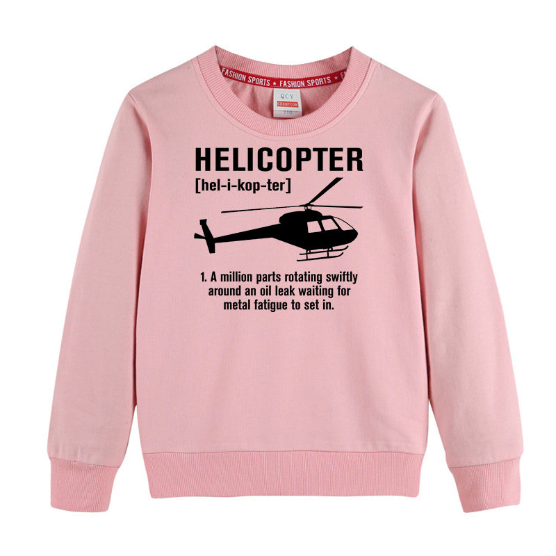 Helicopter [Noun] Designed "CHILDREN" Sweatshirts