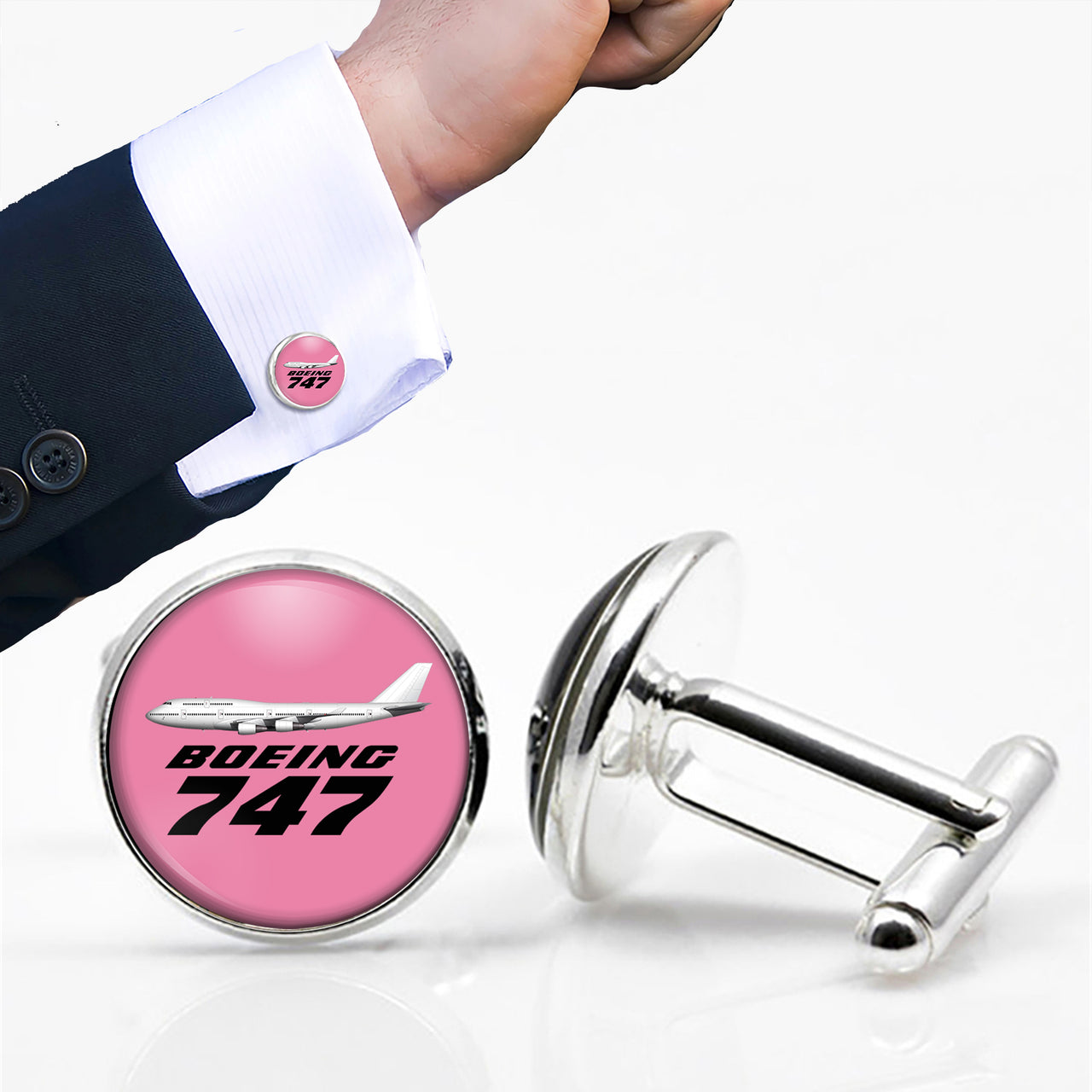 The Boeing 747 Designed Cuff Links