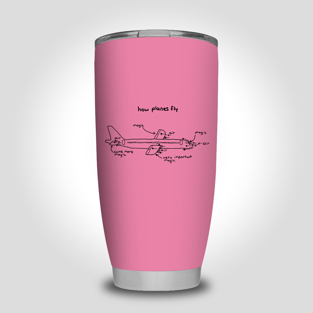 How Planes Fly Designed Tumbler Travel Mugs
