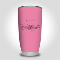 Thumbnail for How Planes Fly Designed Tumbler Travel Mugs