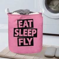 Thumbnail for Eat Sleep Fly Designed Laundry Baskets
