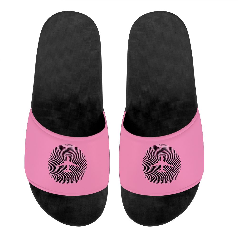 Aviation Finger Print Designed Sport Slippers