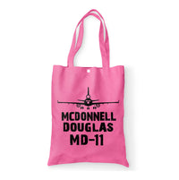Thumbnail for McDonnell Douglas MD-11 & Plane Designed Tote Bags