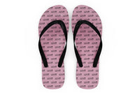 Thumbnail for Born To Fly Helicopter Designed Slippers (Flip Flops)
