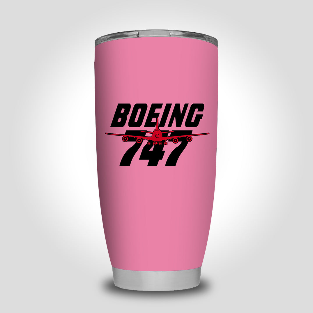 Amazing Boeing 747 Designed Tumbler Travel Mugs