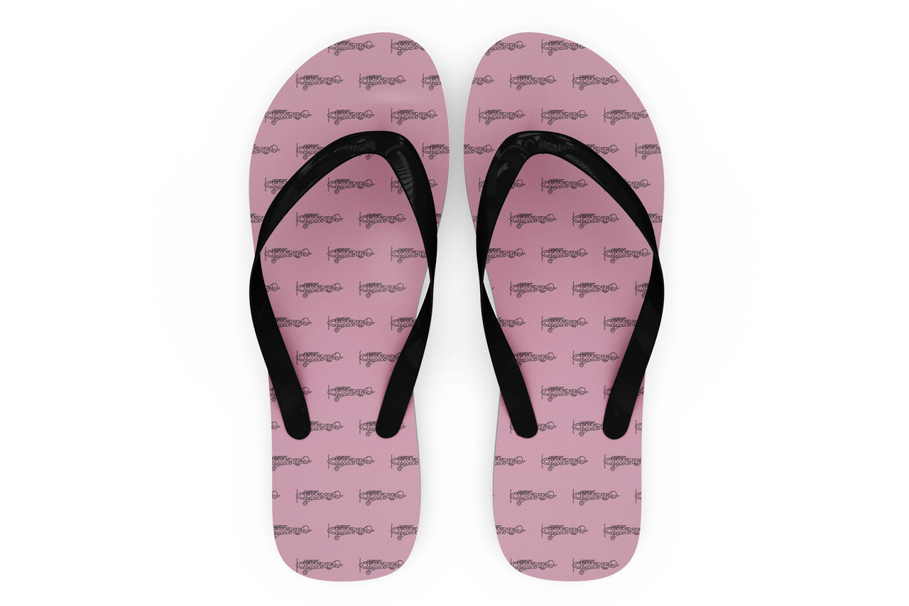 Special Cessna Text Designed Slippers (Flip Flops)