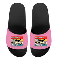 Thumbnail for Husband & Dad & Pilot & Legend Designed Sport Slippers