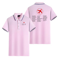 Thumbnail for Aviation Alphabet 2 Designed Stylish Polo T-Shirts (Double-Side)