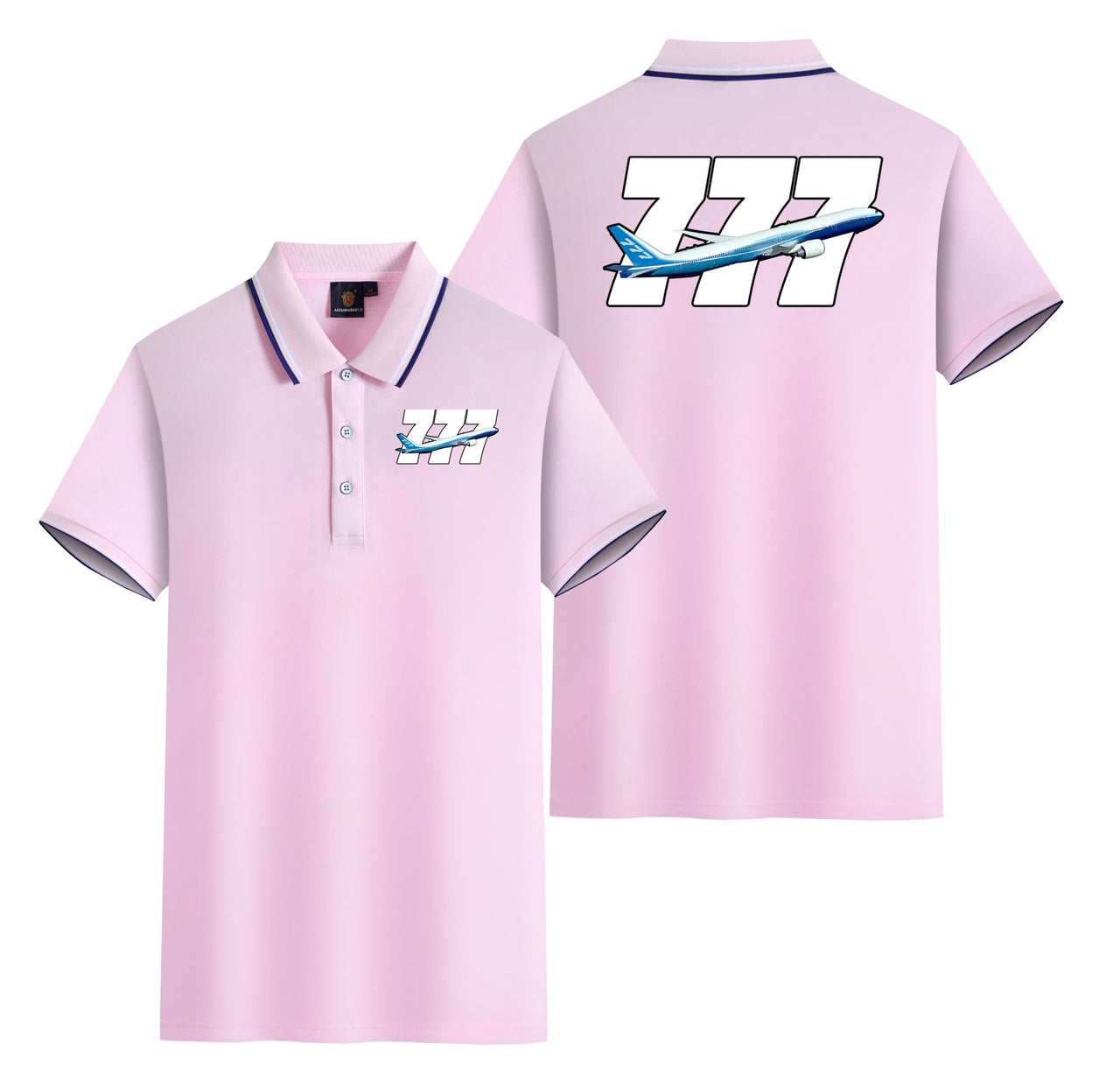 Super Boeing 777 Designed Stylish Polo T-Shirts (Double-Side)
