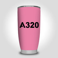 Thumbnail for A320 Flat Text Designed Tumbler Travel Mugs