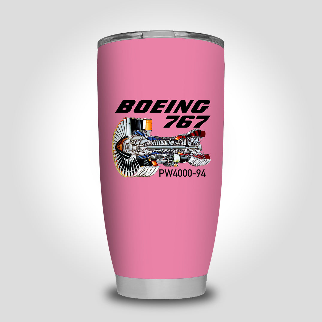 Boeing 767 Engine (PW4000-94) Designed Tumbler Travel Mugs