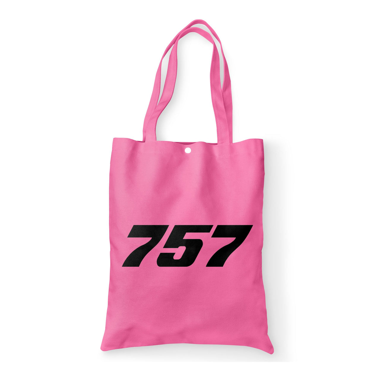 757 Flat Text Designed Tote Bags