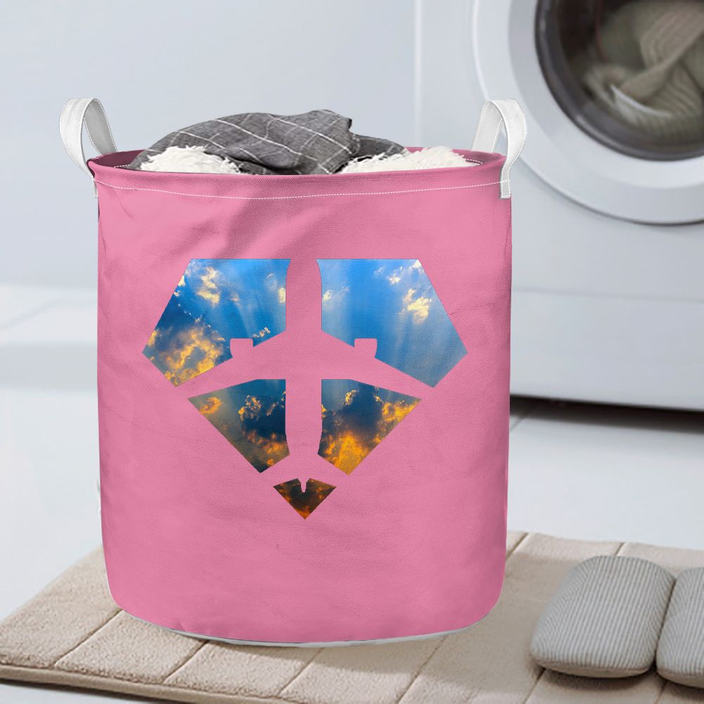 Supermen of The Skies (Sunrise) Designed Laundry Baskets