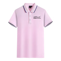 Thumbnail for Born To Fly Glider Designed Stylish Polo T-Shirts