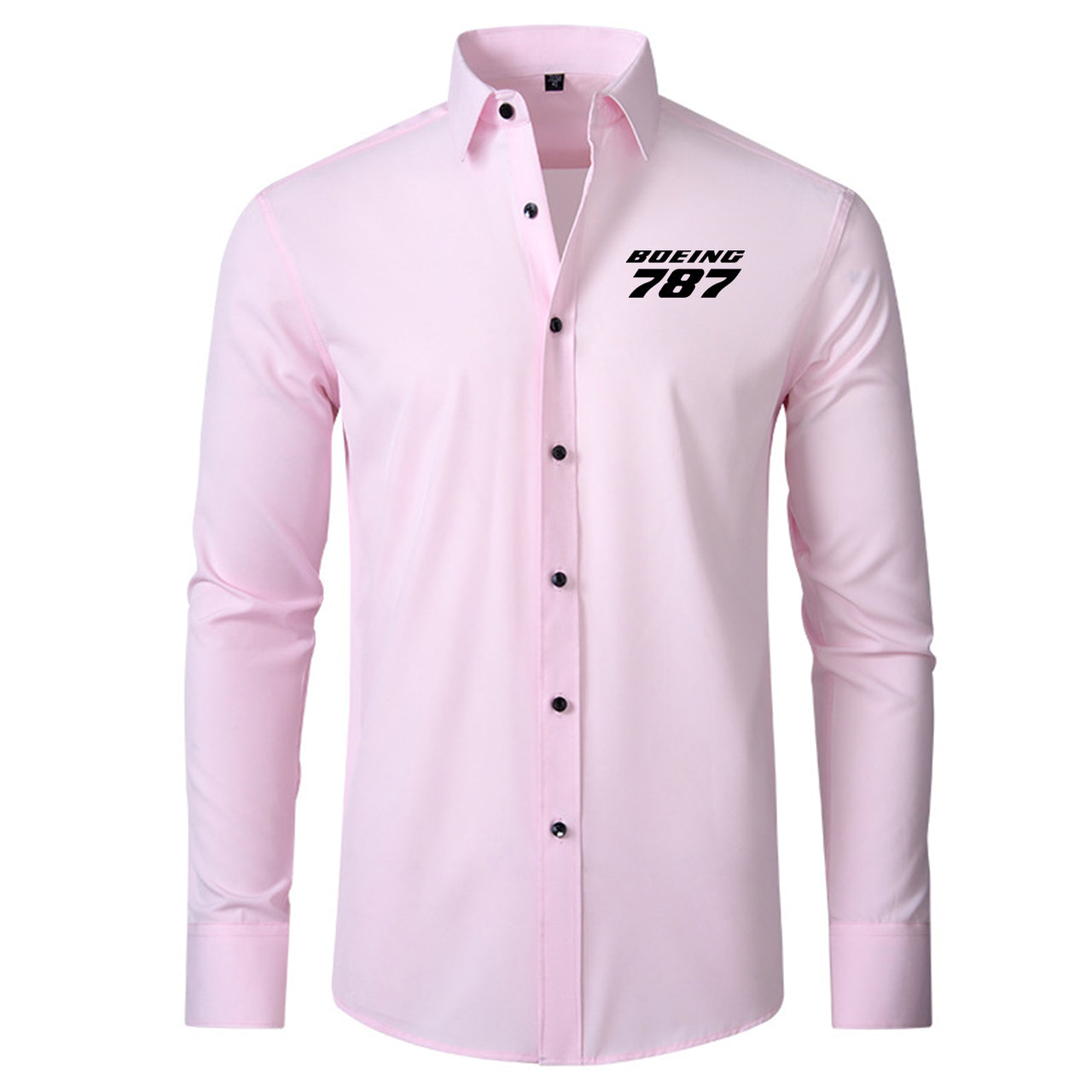 Boeing 787 & Text Designed Long Sleeve Shirts